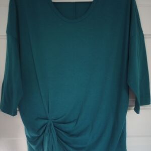 Teal Short Sleeve Top